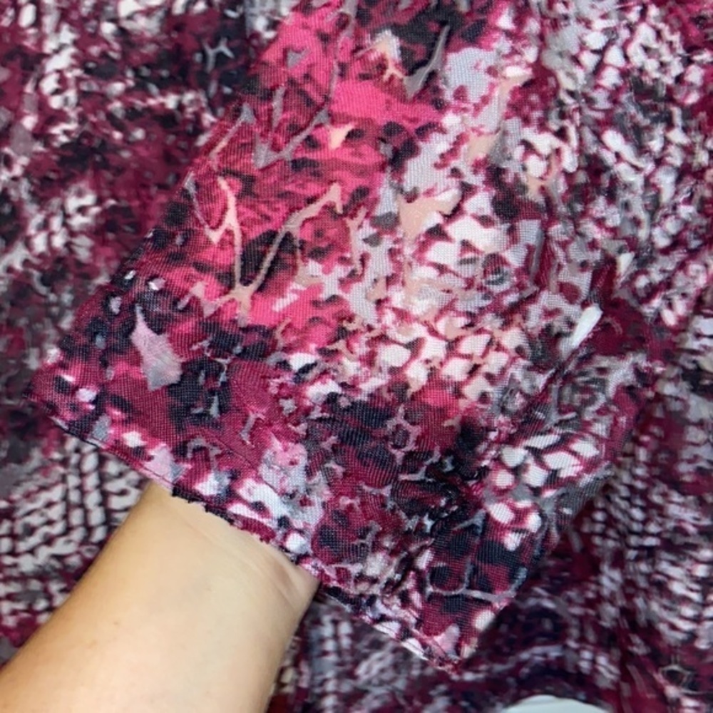 Allison Daley • Women’s Sheer Button Up Blouse or lightweight jacket • Size 12 - Picture 4 of 6